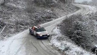 Grizedale stages rally 2023  up the banking Subaru Legacy [upl. by Chane]