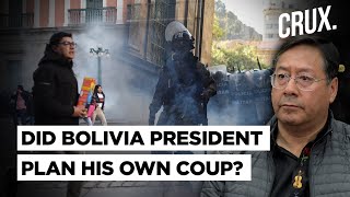 Soldiers Storm Bolivia Presidential Palace  ExArmy Chief Claims President Arce Orchestrated Coup [upl. by Tanhya]