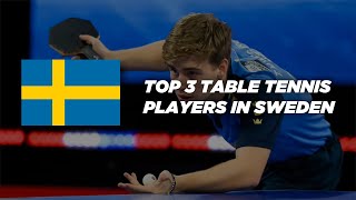 Top 3 Table Tennis Players In Sweden [upl. by Dinan]