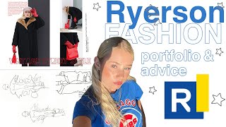 ALL ABOUT RYERSON FASHION PROGRAM  accepted portfolio [upl. by Atnwahs]