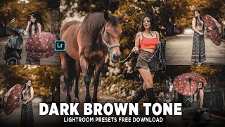 Lightroom Mobile Presets Free DNG  Dark Brown Preset🔥 Brown Tone  Lightroom Free Presets Download [upl. by Obidiah]