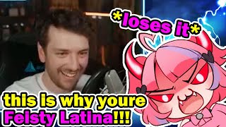 CDawgVA Realizes why People Call Ironmouse Feisty Latina [upl. by Ellerrehs]