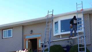 Time Lapse Bow Window Installation Renewal by Andersen of Long Island NY [upl. by Helban]