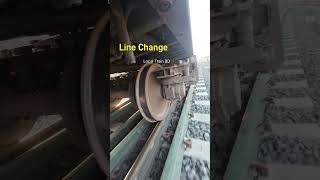 Smoothly wheels change railway track line shorts train [upl. by Nnyleak798]