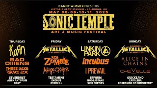 STACKED 😲 Sonic Temple Festival lineup Announced 🤘Who are YOU looking forward to seeing in Ohio [upl. by Litnahc33]