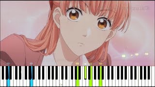 Wotaku ni Koi wa Muzukashii OP quotFictionquot  Sumika Synthesia Piano Tutorial [upl. by Moran]