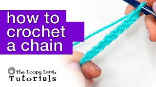 How to Crochet a Chain for Beginners  StepbyStep How to Crochet Tutorial [upl. by Phebe]