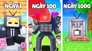 NẾU TÔ GÀ EM BÉ TV MAN CÓ CUỘC SỐNG TRONG MINECRAFT TỪ 1 TUỔI ĐẾN KHI QUA ĐỜI [upl. by Burnley]