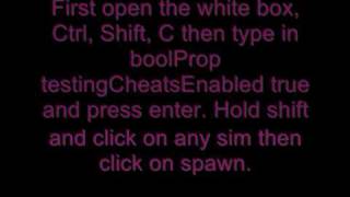 Sims 2 Cheats How to find hidden clothes [upl. by Nneb]