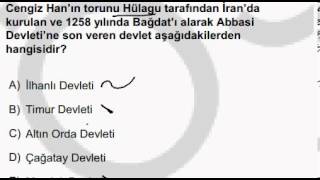 Türk İslam Devletleri Çıkmış Sorular  KPSS  Yeni videolar için abone olabilirsiniz [upl. by Heyde819]