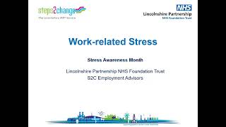 Workrelated stress  Advice from steps2change Employment Advisors [upl. by Fawn]