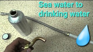 DIY water bottle distiller to desalinate sea water [upl. by Aitnyc270]