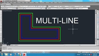 How to draw Multi Line in AutoCAD [upl. by Asenaj950]