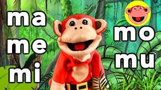 Sílabas ma me mi mo mu  El Mono Silabo  Videos Infantiles  Educación para Niños en Español [upl. by Enyaw176]