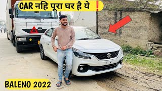 BALENO 2022 REVIEW IN REAL WORLD❗️FIRST ON ROAD NEW BALENO 2022 REAL CAR VIDEO 🙀 BALENO ALPHA 2022 [upl. by Cornelia]