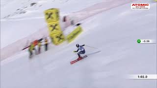 Alex Vinatzer 🇮🇹  Gurgl mens slalom Nov 18 2023 both runs weliveskiing weareskiing atomic [upl. by Violante326]