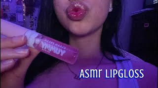 ASMR lipgloss application amp ramble 💗 [upl. by Elnukeda655]