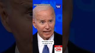 Trump Biden argue over who is the better golfer during presidential debate USelection [upl. by Binah]