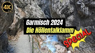 Garmisch Partenkirchen 2024  Der Weg durch die Höllentalklamm komplett  4K HD [upl. by Viki]