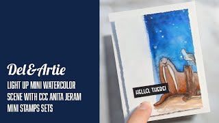 Light Up Mini Watercolor Painting Card [upl. by Woody924]