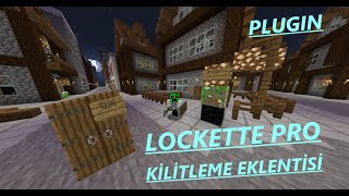 KİTLEME EKLENTİSİ  ATERNOS LOCKETTE PRO PLUGİNİ  MİNECRAFT  1193  2023 [upl. by Dorca]