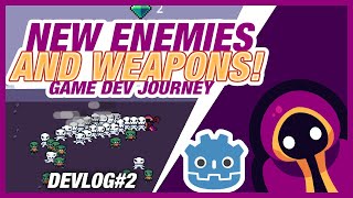 Enhancing Gameplay New Enemies Weapons and Animated Updates  Game Dev Log 2 [upl. by Nahamas]