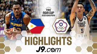 Gilas Pilipinas put on a show vs Chinese Taipei  J9 Highlights  FIBA Asia Cup 2025 Qualifiers [upl. by Fina924]