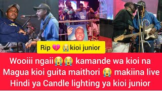 SQD😭 KAMANDE WA KIOI NA MAGUA KIOI BREAKS DOWN WHILE PERFORMING LIVE DURING KIOIS Candle lighting 😭🕯 [upl. by Anwahs]