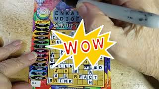 Crossword Tuesday with 15 of 3 Crossword Multiplier Colorado Scratch Off Tickets [upl. by Soisinoid]