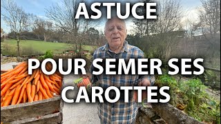 ASTUCE pour SEMER ses CAROTTES 🥕 [upl. by Pravit]