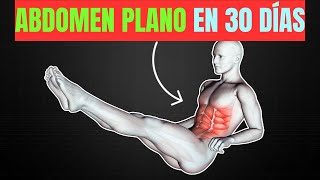 Abdomen plano en un mes en casa  Los 5 mejores ejercicios [upl. by Ayikaz545]