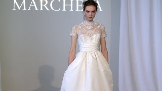 Marchesa Bridal Spring 2015 New York Bridal  Videofashion [upl. by Johiah]