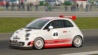 Abarth 500 Assetto Corse  Fast Lap  Silverstone [upl. by Abbottson]