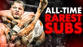 35 Of The Rarest Submissions In MMA History [upl. by Gottwald]