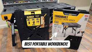 Dewalt Portable Workbench vs TOUGHBUILT Quickset  Best Folding Workbench toughbuilt [upl. by Johannes]