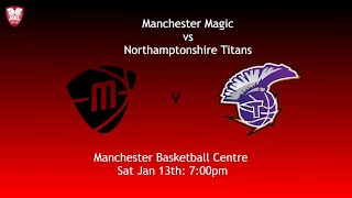 NBL D2 Manchester Magic v Northamptonshire Titans [upl. by Cristiano]