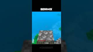 Bedrock vs Java ☺ minecraft viral short [upl. by Belford]