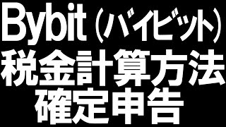 Bybitバイビットの税金と確定申告を徹底解説 [upl. by Gader]