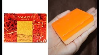 Vaadi Herbals Saffron Soap Review  Beauty Express [upl. by Berlauda]