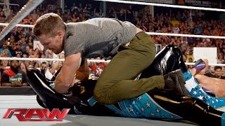 Neville vs King Barrett Raw Aug 10 2015 [upl. by Flemming]