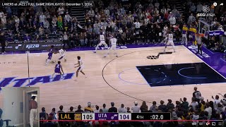 FlightReacts To LAKERS at JAZZ  FULL GAME HIGHLIGHTS  December 1 2024 [upl. by Eramal405]