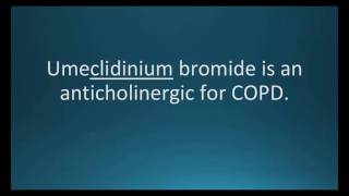 How to pronounce umeclidinium bromide Incruse Ellipta Memorizing Pharmacology Video Flashcard [upl. by Nawed]