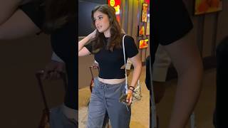 Raveena Tandon Daughter Rasha Papped At Airport shortvideo shorts [upl. by Aramahs]