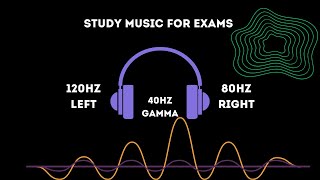 Study Music for Exams  40Hz Gamma Binaural Beats Brainwave Music to Enhance Memory binauralbeats [upl. by Charo823]