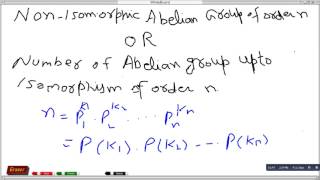 Non isomorphic Abelian group of order 82148 [upl. by Noryv398]