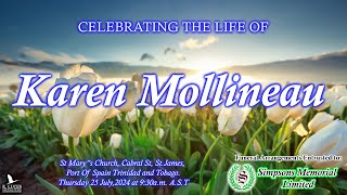 Funeral Service of Karen Mollineau [upl. by Braun]