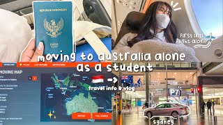 moving to australia alone from indonesia as a student 🇮🇩🇦🇺  travel info  vlog 2022 [upl. by Lyreb]