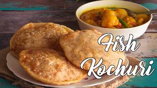 Fish Kochuri  Bengali Street food gem  Machr Kochuri [upl. by Bridwell]