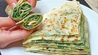 RECETTE GOZLEME AUX ÉPİNARDS  Gözleme Galette Turque Farcie SousTitré [upl. by Annad]