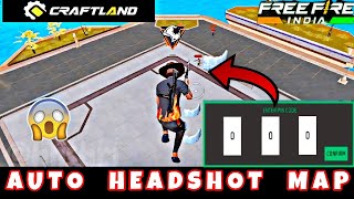 Auto hadshot craftland map code  Free fire only headshot craftland map by HN SHRI craftland [upl. by Godart]